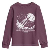 Back To The Moon Youth Sweatshirt Space Exploration Moon Journey 2026