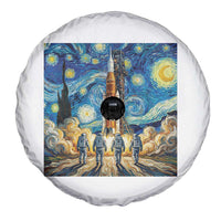 Lunar Mission Astronaut Starry Night Spare Tire Cover Space Lover Gift