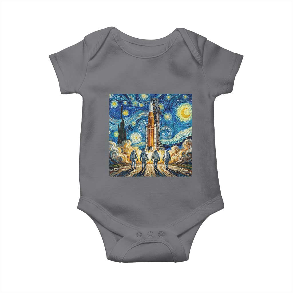Lunar Mission Astronaut Starry Night Baby Onesie Space Lover Gift