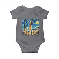 Lunar Mission Astronaut Starry Night Baby Onesie Space Lover Gift