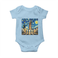 Lunar Mission Astronaut Starry Night Baby Onesie Space Lover Gift