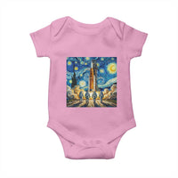 Lunar Mission Astronaut Starry Night Baby Onesie Space Lover Gift