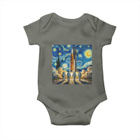 Lunar Mission Astronaut Starry Night Baby Onesie Space Lover Gift