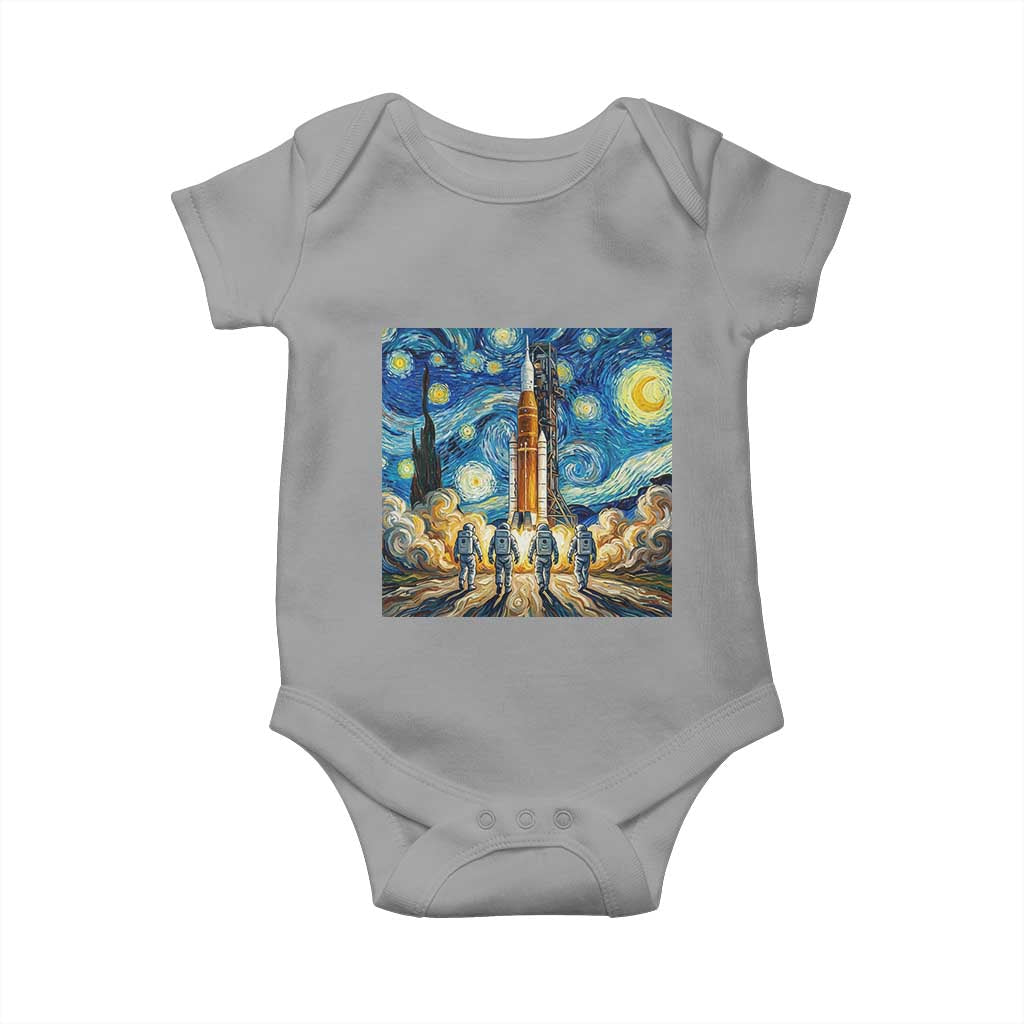 Lunar Mission Astronaut Starry Night Baby Onesie Space Lover Gift