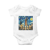 Lunar Mission Astronaut Starry Night Baby Onesie Space Lover Gift