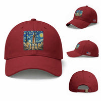 Lunar Mission Astronaut Starry Night Baseball Cap Space Lover Gift
