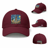 Lunar Mission Astronaut Starry Night Baseball Cap Space Lover Gift