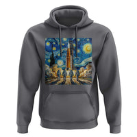 Lunar Mission Astronaut Starry Night Hoodie Space Lover Gift