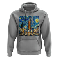 Lunar Mission Astronaut Starry Night Hoodie Space Lover Gift