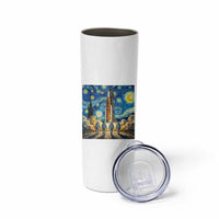 Lunar Mission Astronaut Starry Night Skinny Tumbler Space Lover Gift