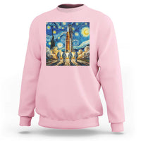 Lunar Mission Astronaut Starry Night Sweatshirt Space Lover Gift
