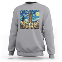 Lunar Mission Astronaut Starry Night Sweatshirt Space Lover Gift