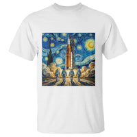 Lunar Mission Astronaut Starry Night T Shirt Space Lover Gift
