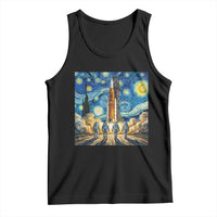 Lunar Mission Astronaut Starry Night Tank Top Space Lover Gift