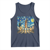 Lunar Mission Astronaut Starry Night Tank Top Space Lover Gift