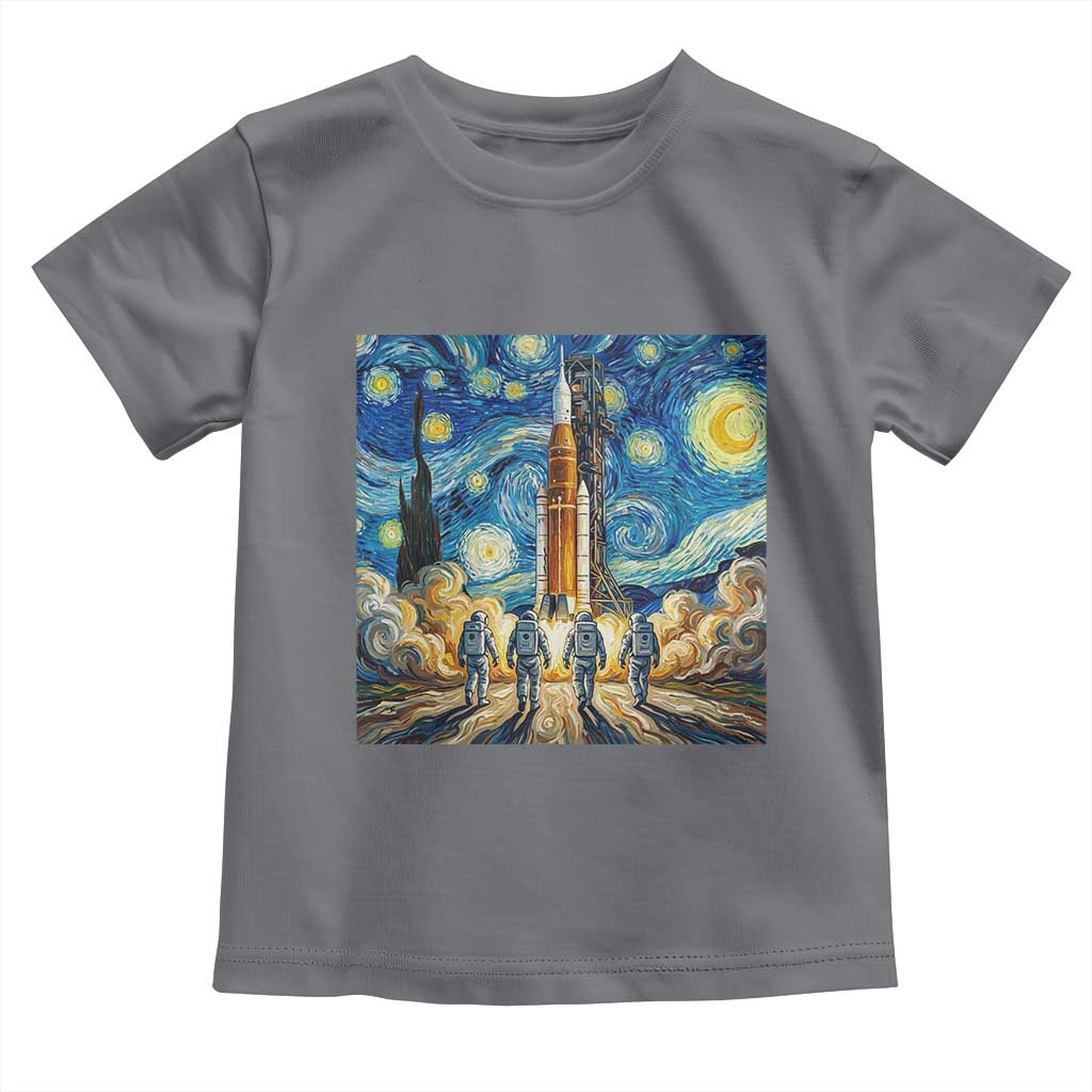 Lunar Mission Astronaut Starry Night Toddler T Shirt Space Lover Gift