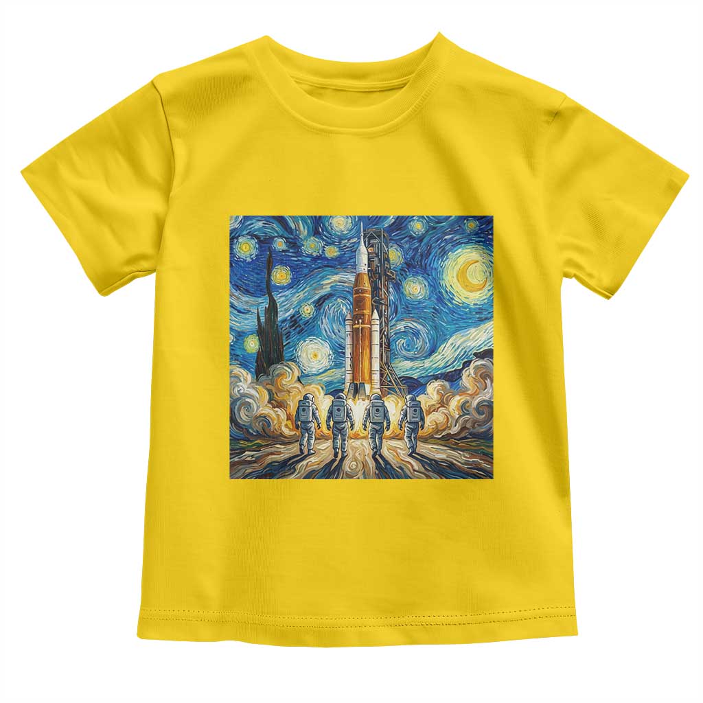 Lunar Mission Astronaut Starry Night Toddler T Shirt Space Lover Gift