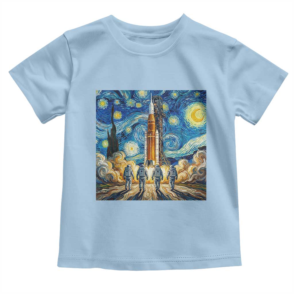 Lunar Mission Astronaut Starry Night Toddler T Shirt Space Lover Gift