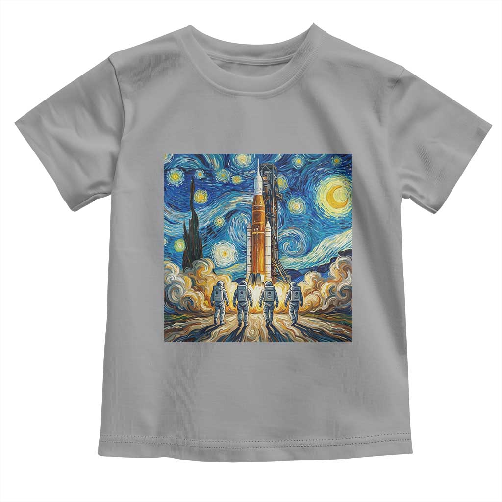 Lunar Mission Astronaut Starry Night Toddler T Shirt Space Lover Gift