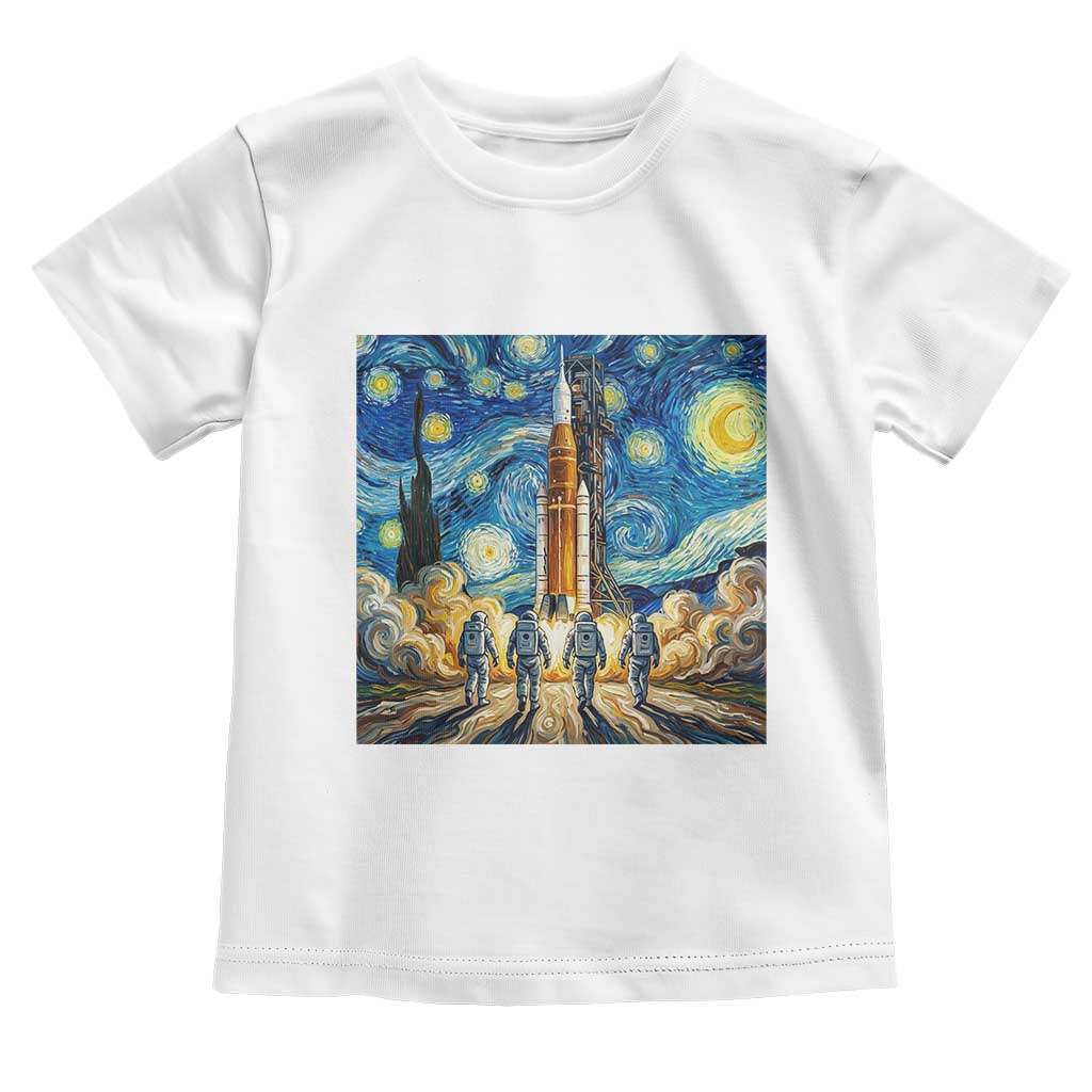 Lunar Mission Astronaut Starry Night Toddler T Shirt Space Lover Gift