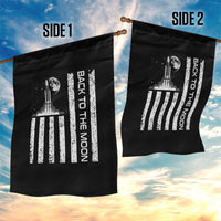Patriotic American Pride Astronaut Lunar Mission Garden Flag Back To The Moon