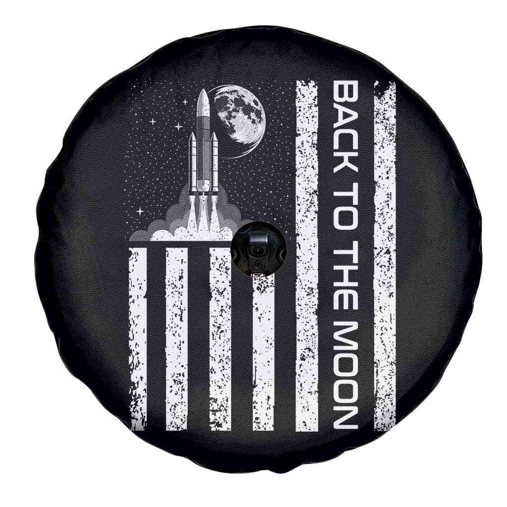 Patriotic American Pride Astronaut Lunar Mission Spare Tire Cover Back To The Moon