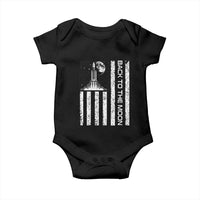 Patriotic American Pride Astronaut Lunar Mission Baby Onesie Back To The Moon