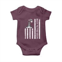 Patriotic American Pride Astronaut Lunar Mission Baby Onesie Back To The Moon