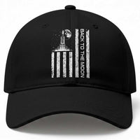 Patriotic American Pride Astronaut Lunar Mission Baseball Cap Back To The Moon