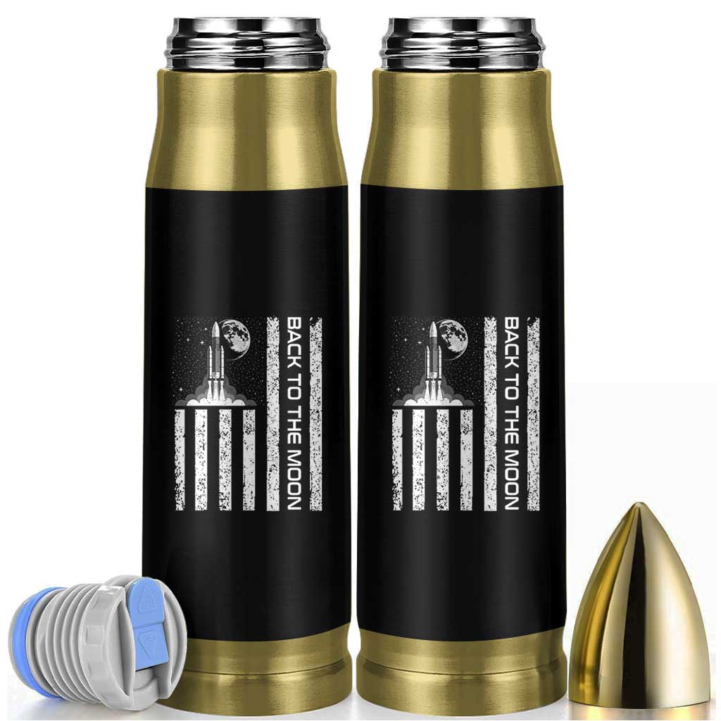 Patriotic American Pride Astronaut Lunar Mission Bullet Tumbler Back To The Moon