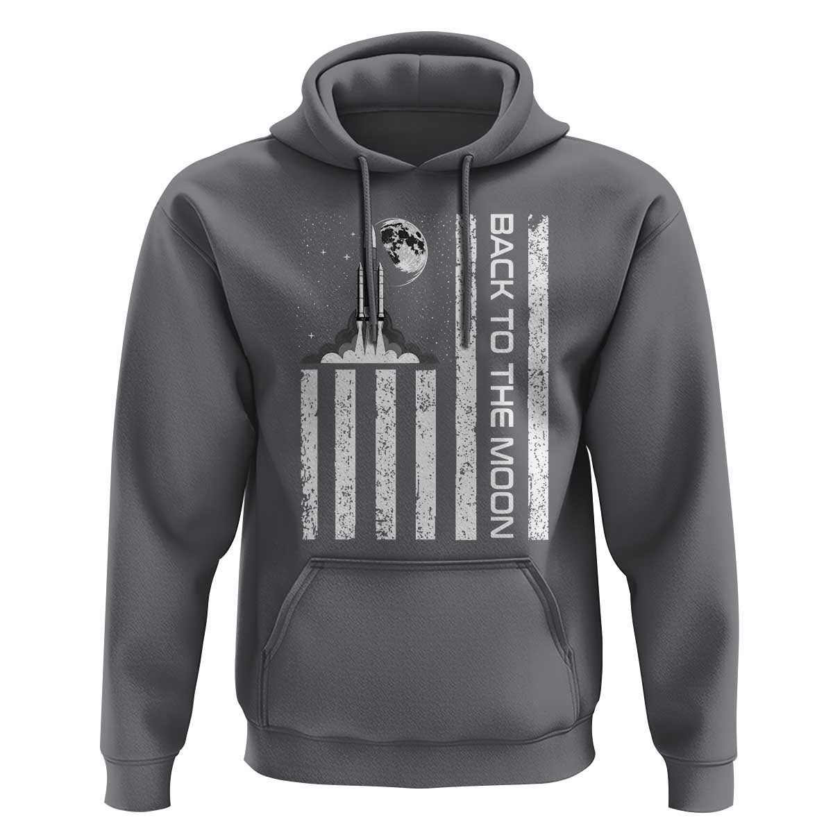 Patriotic American Pride Astronaut Lunar Mission Hoodie Back To The Moon