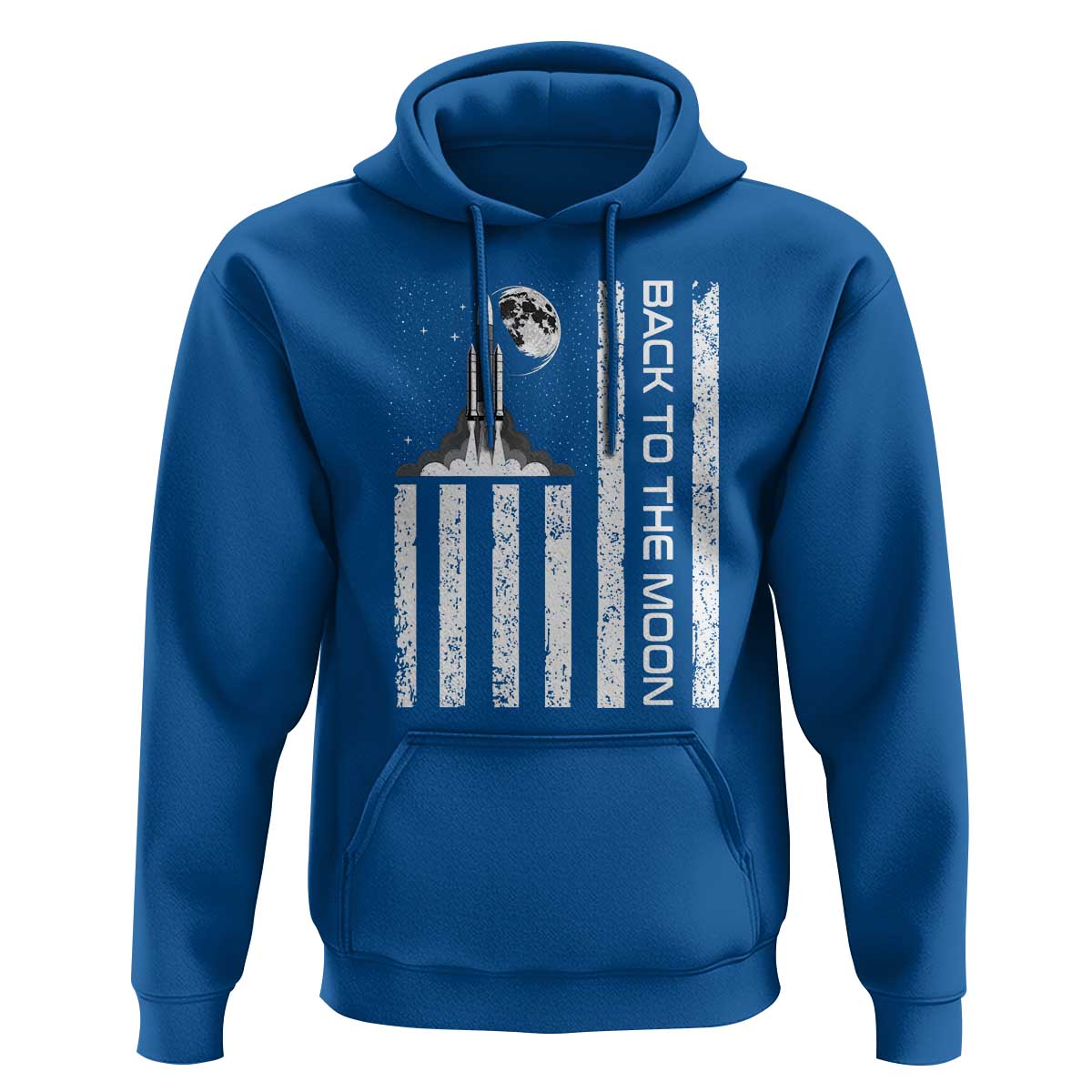 Patriotic American Pride Astronaut Lunar Mission Hoodie Back To The Moon