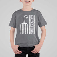 Patriotic American Pride Astronaut Lunar Mission T Shirt For Kid Back To The Moon