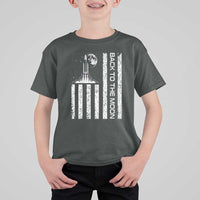 Patriotic American Pride Astronaut Lunar Mission T Shirt For Kid Back To The Moon