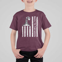 Patriotic American Pride Astronaut Lunar Mission T Shirt For Kid Back To The Moon