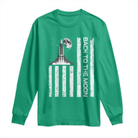 Patriotic American Pride Astronaut Lunar Mission Long Sleeve Shirt Back To The Moon