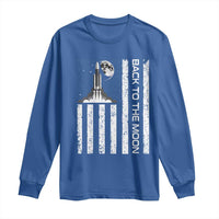 Patriotic American Pride Astronaut Lunar Mission Long Sleeve Shirt Back To The Moon