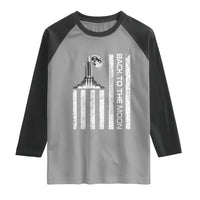 Patriotic American Pride Astronaut Lunar Mission Raglan Shirt Back To The Moon