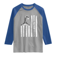 Patriotic American Pride Astronaut Lunar Mission Raglan Shirt Back To The Moon