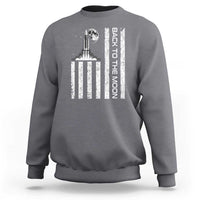 Patriotic American Pride Astronaut Lunar Mission Sweatshirt Back To The Moon