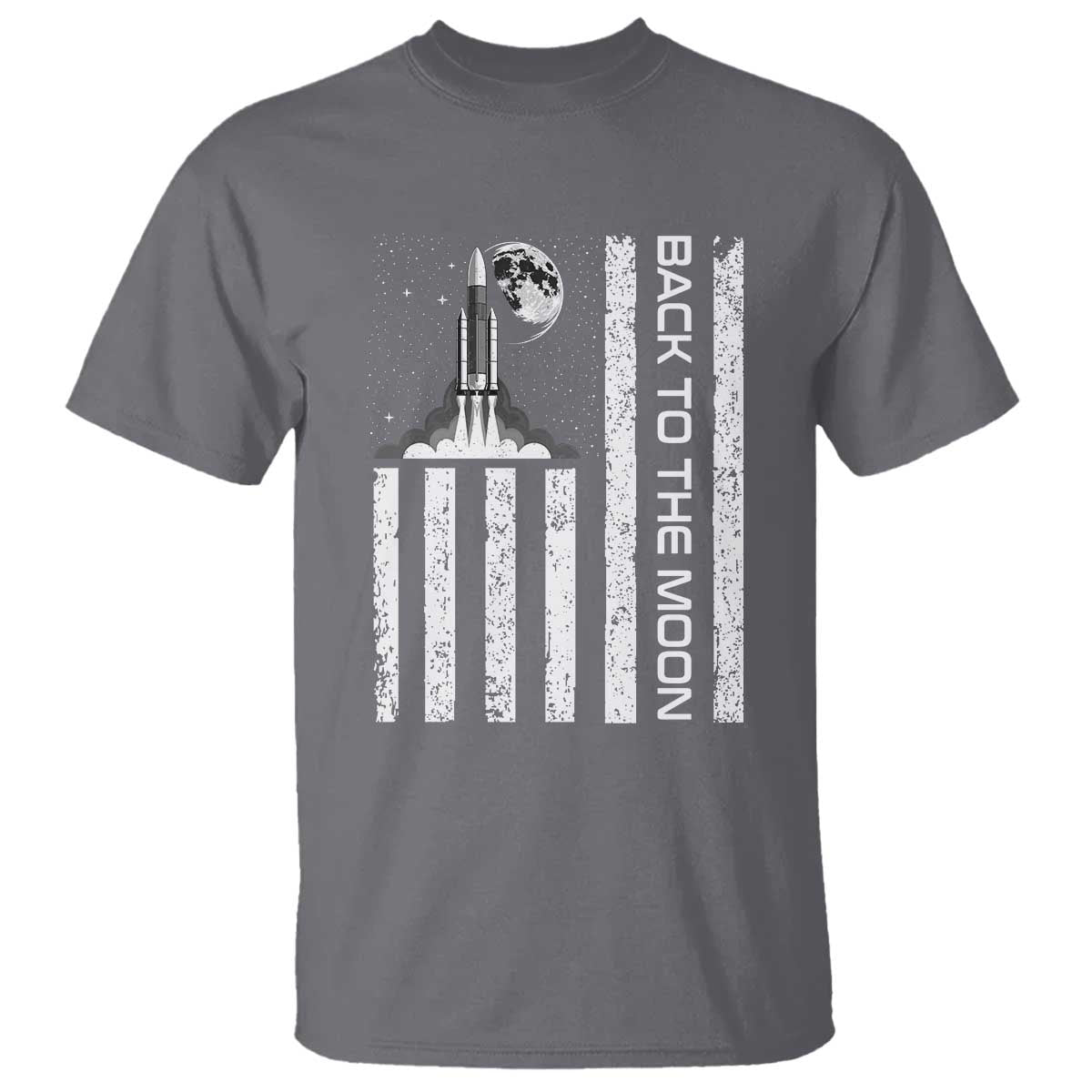 Patriotic American Pride Astronaut Lunar Mission T Shirt Back To The Moon
