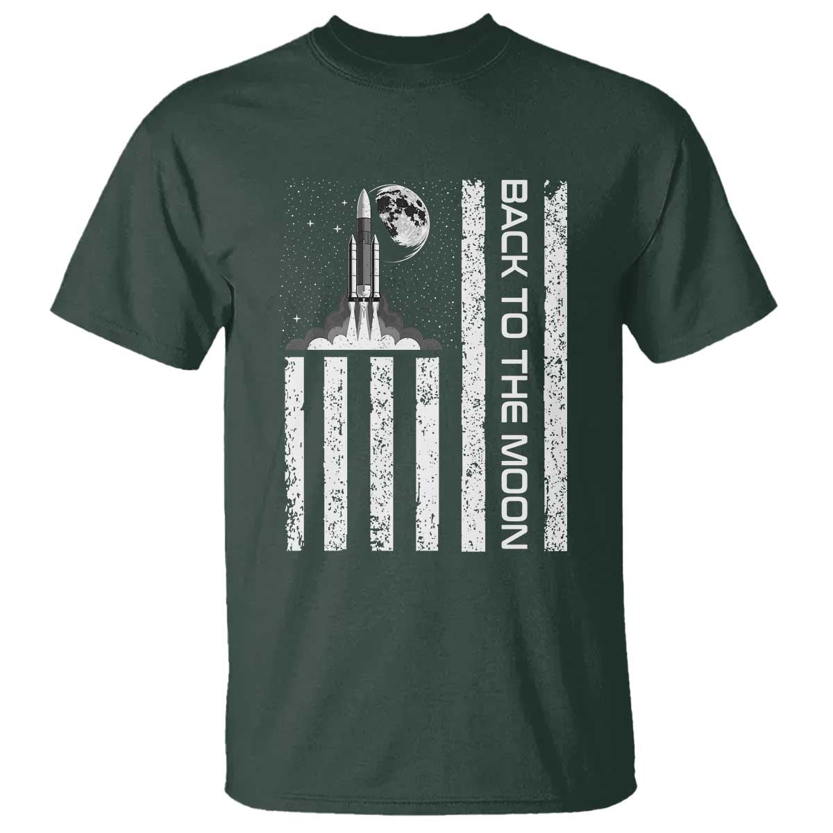 Patriotic American Pride Astronaut Lunar Mission T Shirt Back To The Moon