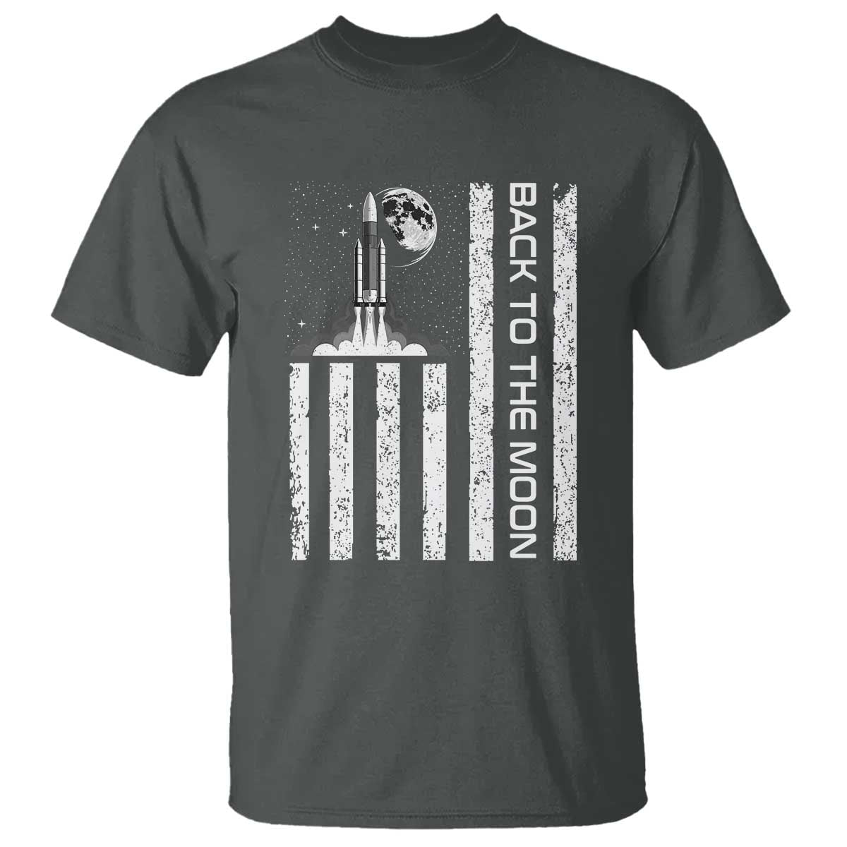 Patriotic American Pride Astronaut Lunar Mission T Shirt Back To The Moon