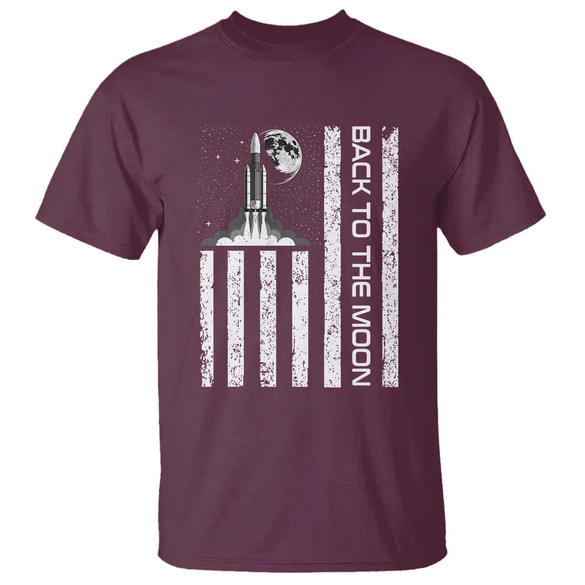 Patriotic American Pride Astronaut Lunar Mission T Shirt Back To The Moon