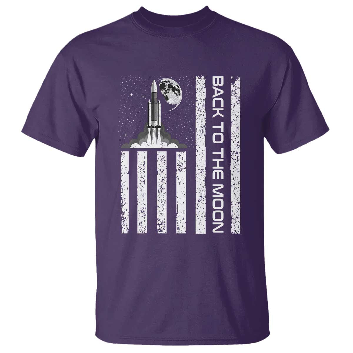 Patriotic American Pride Astronaut Lunar Mission T Shirt Back To The Moon
