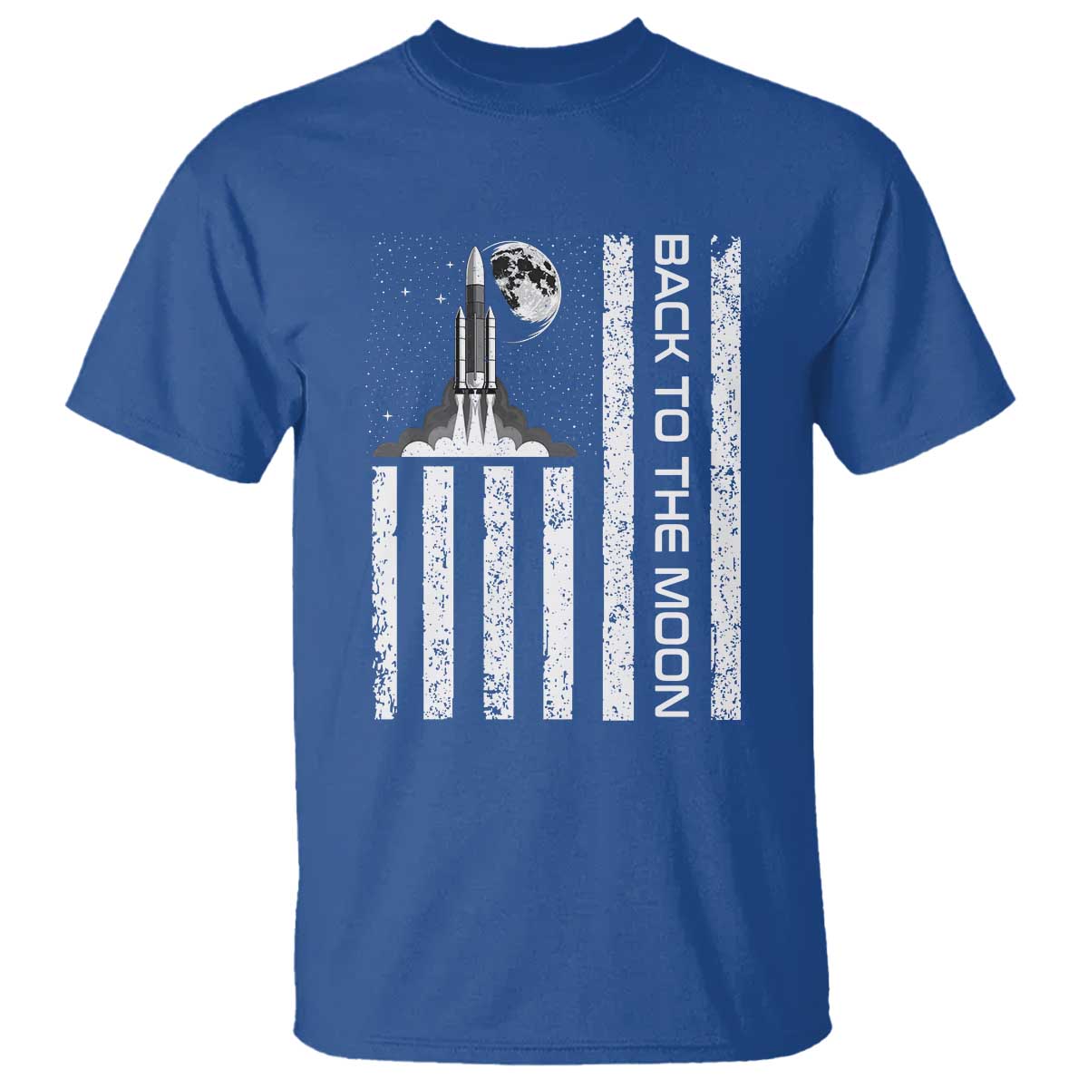 Patriotic American Pride Astronaut Lunar Mission T Shirt Back To The Moon