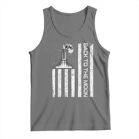 Patriotic American Pride Astronaut Lunar Mission Tank Top Back To The Moon