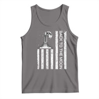 Patriotic American Pride Astronaut Lunar Mission Tank Top Back To The Moon