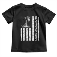 Patriotic American Pride Astronaut Lunar Mission Toddler T Shirt Back To The Moon
