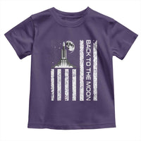 Patriotic American Pride Astronaut Lunar Mission Toddler T Shirt Back To The Moon